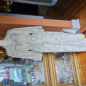 Vintage Halston Floral Robe